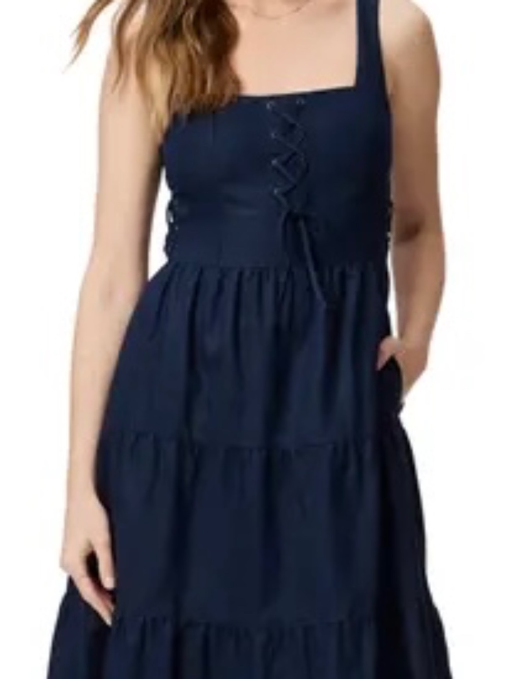 Paige Navy Ophelia Dress